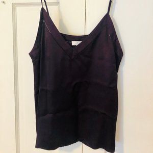 Aritzia Wilfred Cable Camisole Burgundy Plum